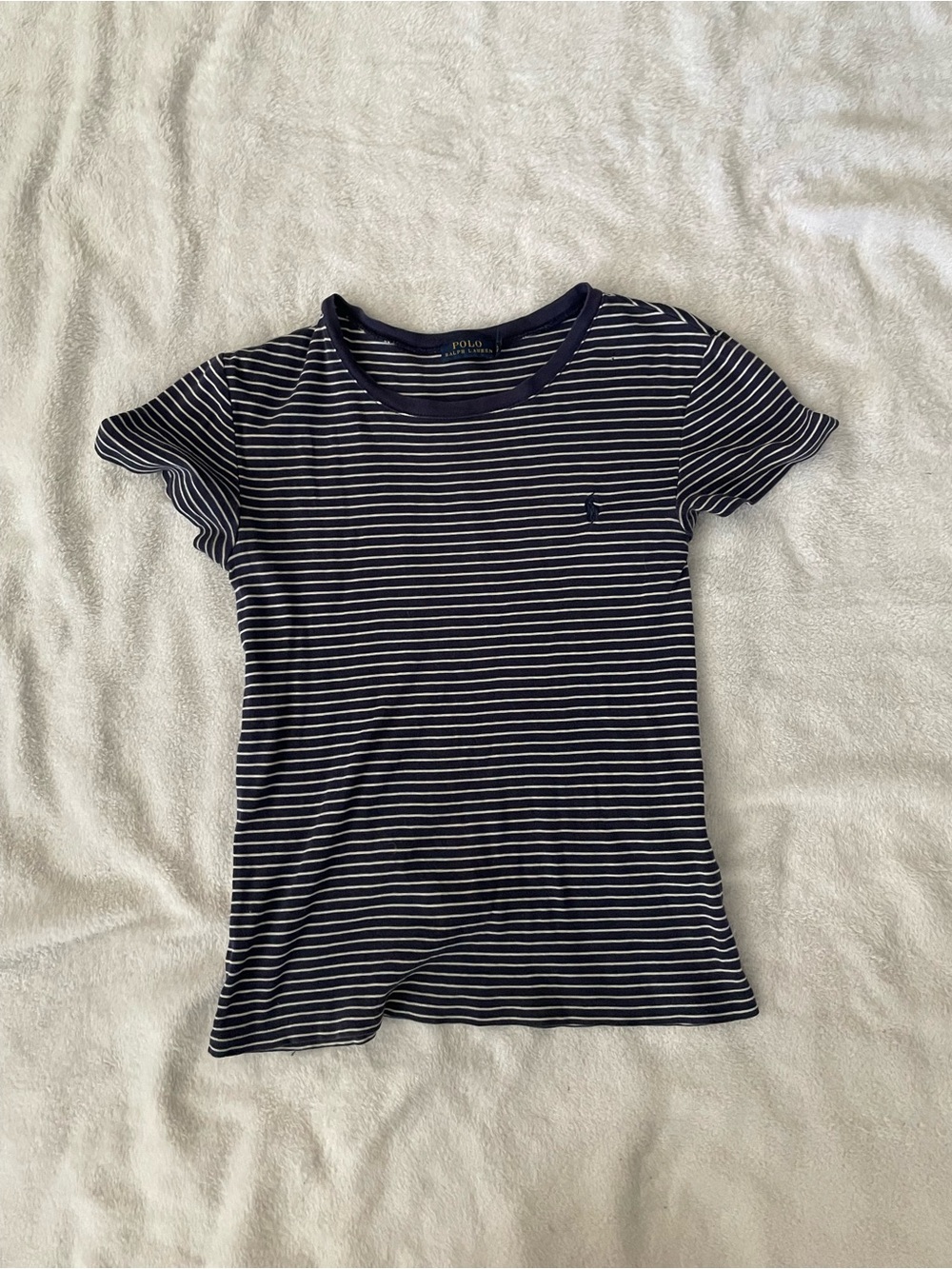 Polo Ralph Lauren Navy & White Striped Tee